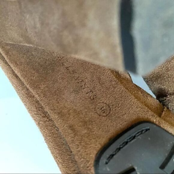 Allsaints Stepney Tan Suede Over the Knee Lace Up Tassel Boots EU 36 US 6 - Picture 14 of 16